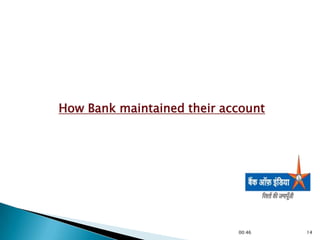 How Bank maintained their account




                            00:46   14
 
