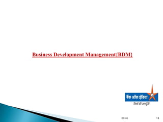 Business Development Management{BDM}




                                00:46   18
 