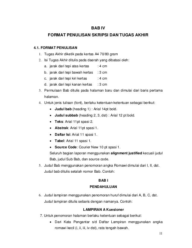 Format Skripsi Bab 4 | buku pedoman skripsi Format Skripsi Bab 4 | buku pedoman skripsi