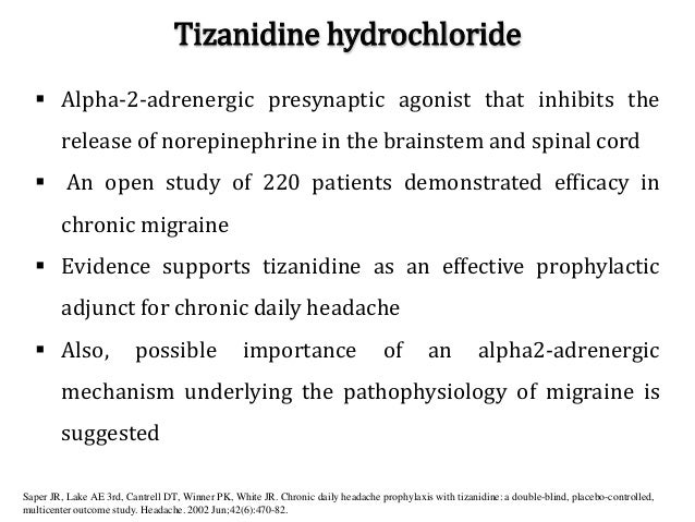 Zanaflex Dosage For Migraines