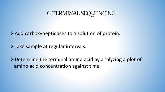 protein sequence analysis | PPT