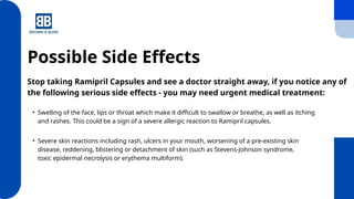 Ramipril Capsules - Brown & Burk | PPTX