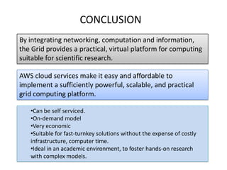 CLOUD COMPUTING: AN ALTERNATIVE PLATFORM FOR SCIENTIFIC COMPUTING