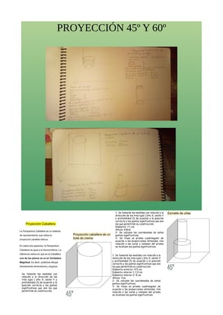 PROYECCIÓN 45º Y 60º
 