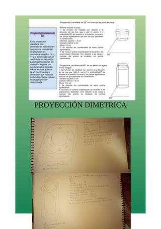 PROYECCIÓN DIMETRICA
 