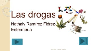 Las drogas
Nathaly Ramírez Flórez
Enfermería
19/11/2016 Nathaly Ramírez 1
 