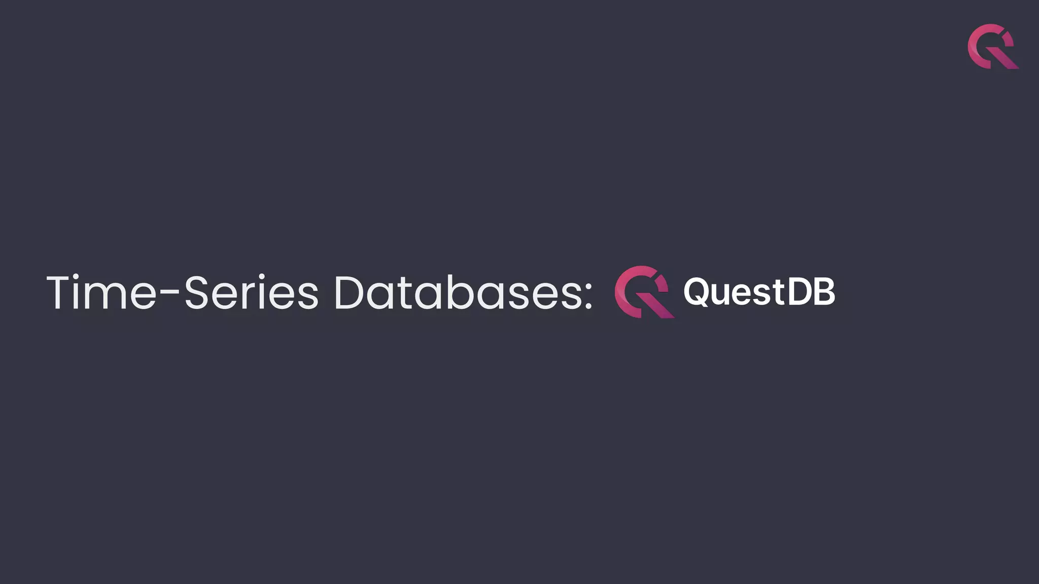 Time-Series Databases:
 