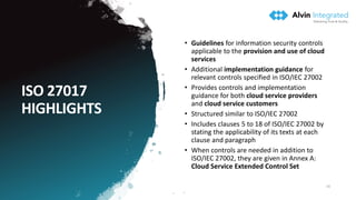 ISO 27017 – What are the Business Advantages of Cloud Security? | PDF
