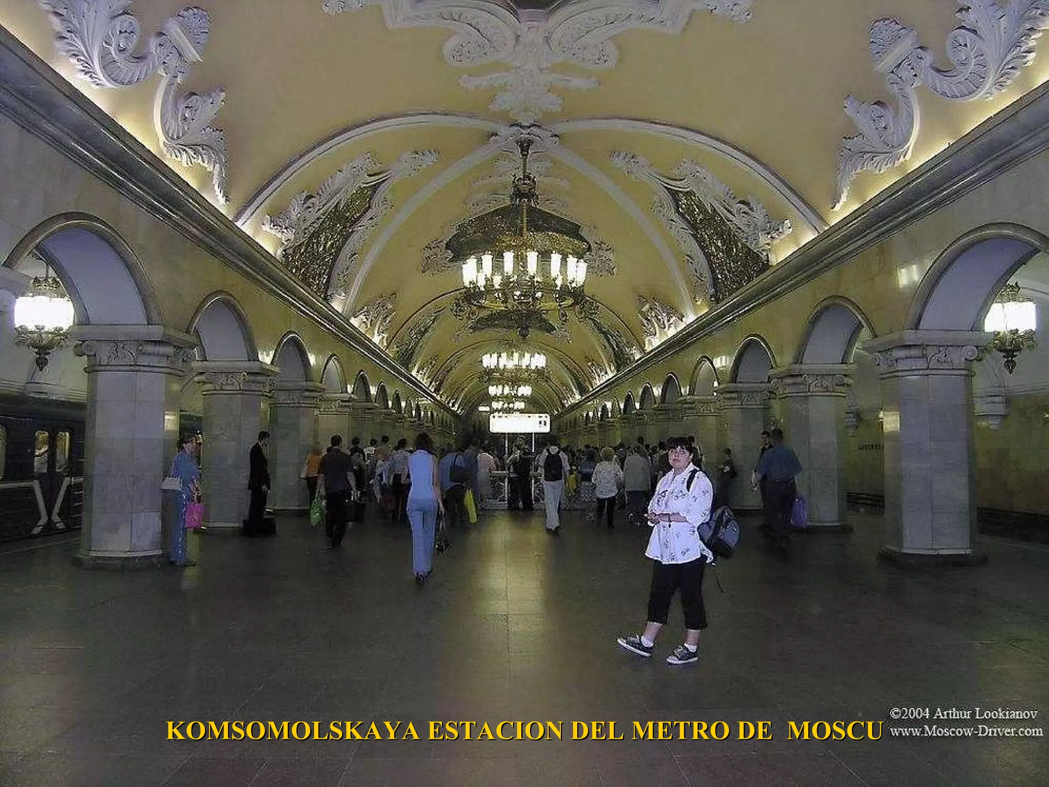 KOMSOMOLSKAYA  ESTACION DEL METRO DE  MOSCU 