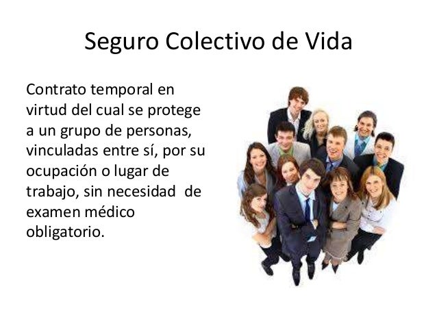 Resultado de imagen para seguro de vida colectivo definicion