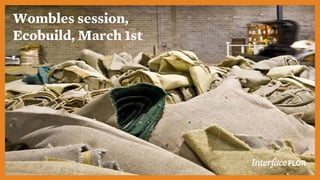 Wombles session,
Ecobuild, March 1st
 
