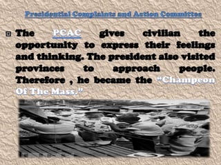 Ramon magsaysay administration