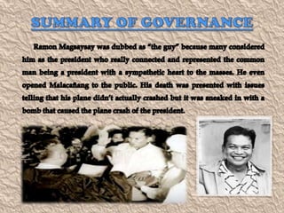 Ramon magsaysay administration