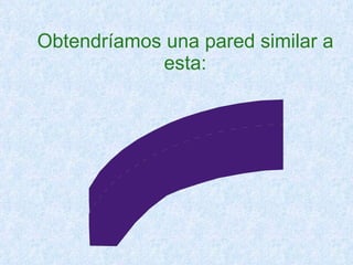 Obtendríamos una pared similar a esta: 