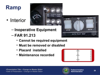 How to Survive a Ramp Check: Aircraft Operator Maintenance ...