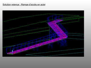 Solution retenue : Rampe d’accès en acier 