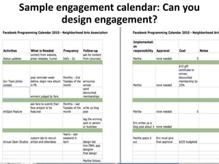 Design engagement for highest ROE<br />Participate<br />Contribute<br />Engage<br />Create<br />Become a fan<br />Friend<b...