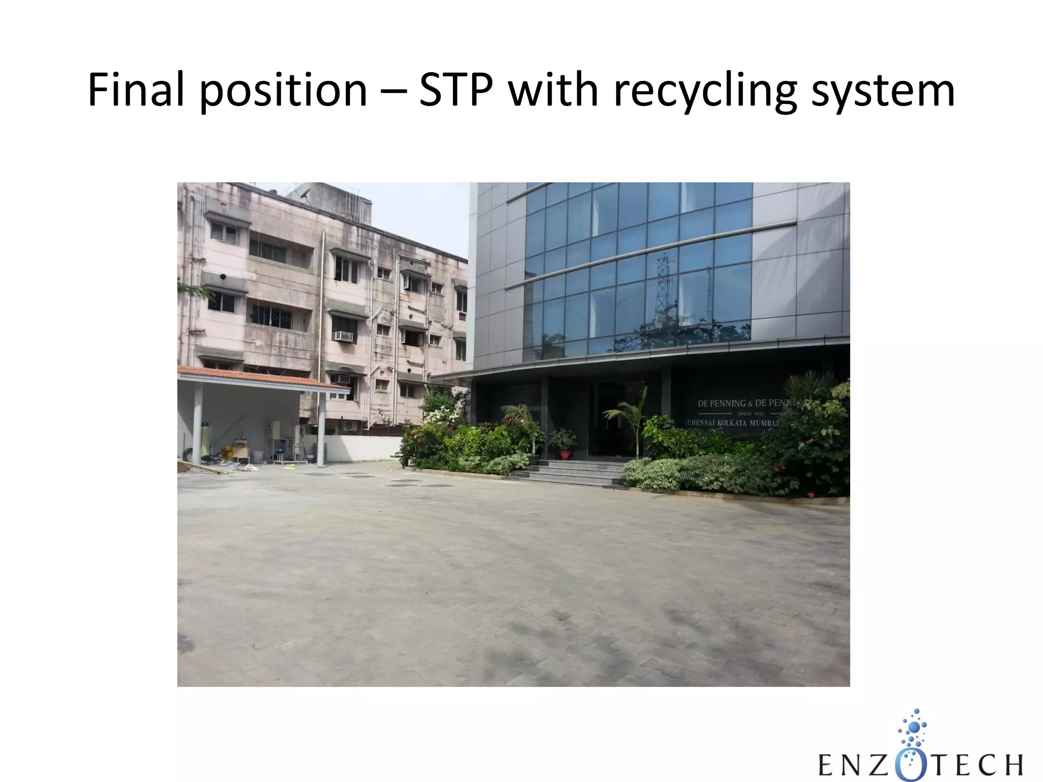 Final position – STP with recycling system

 