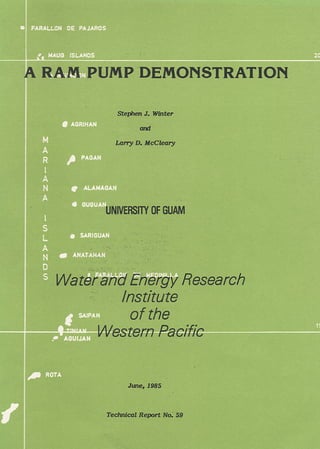 A Ram Pump Demonstration - University of Guam