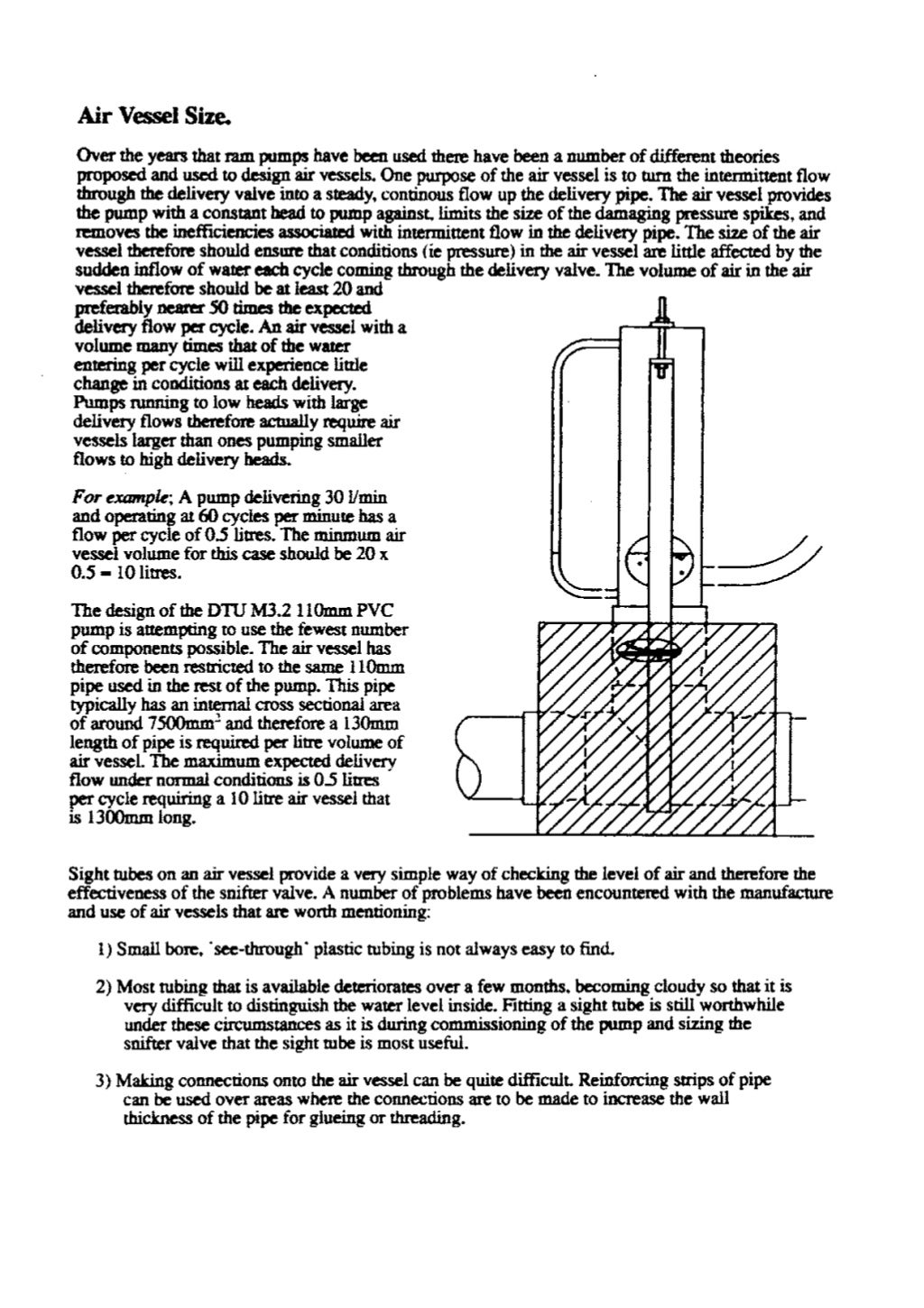 Hydraulic Ram Pump Plans, Assembly and Notes Clemson University