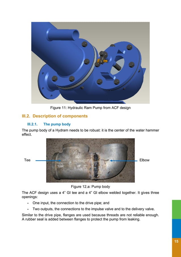 Ram Pump Design, Sizing, Construction and Maintenance of GravityFed System in Rural Areas