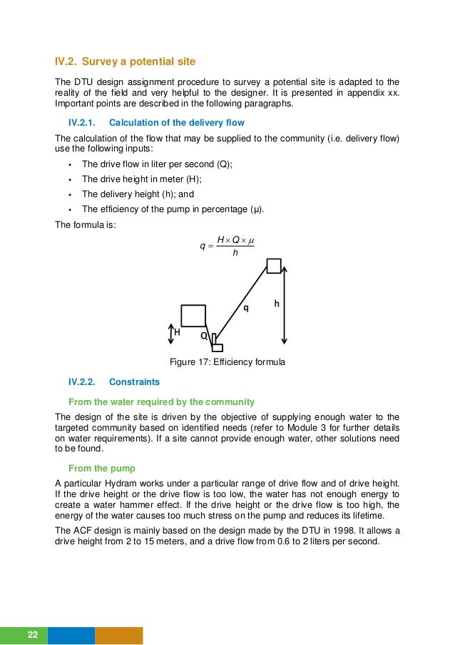 Ram Pump Design, Sizing, Construction and Maintenance of GravityFed…