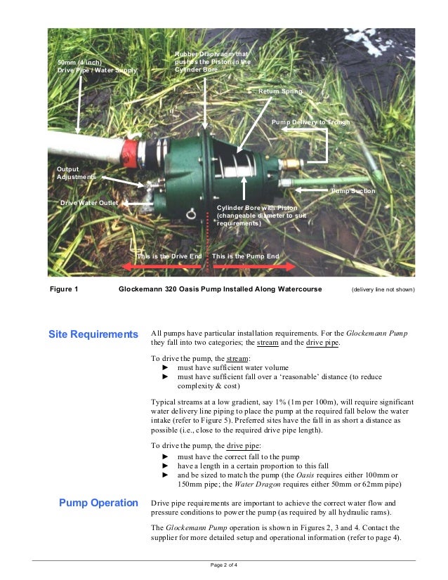 Using A Modified Hydraulic Ram to Pump Livestock Wate