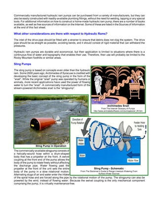 Water-Powered Water Pumping Systems for Livestock Watering Slide 3