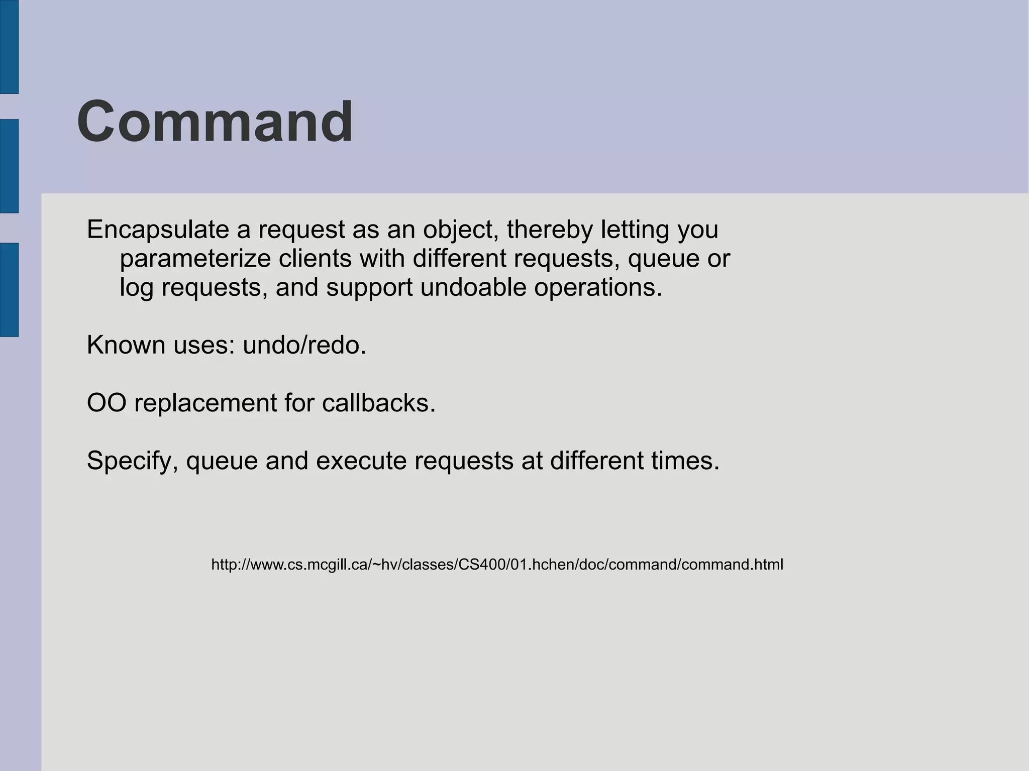 Object Oriented Design principles Open Close Principle Software entities like classes, modules and functions should be open for extension but closed for modifications. 