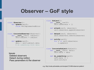 Python has First class* types 