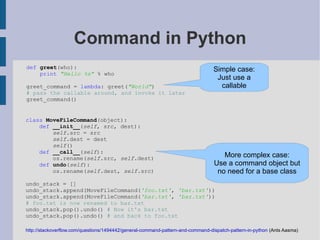 Patterns in Python