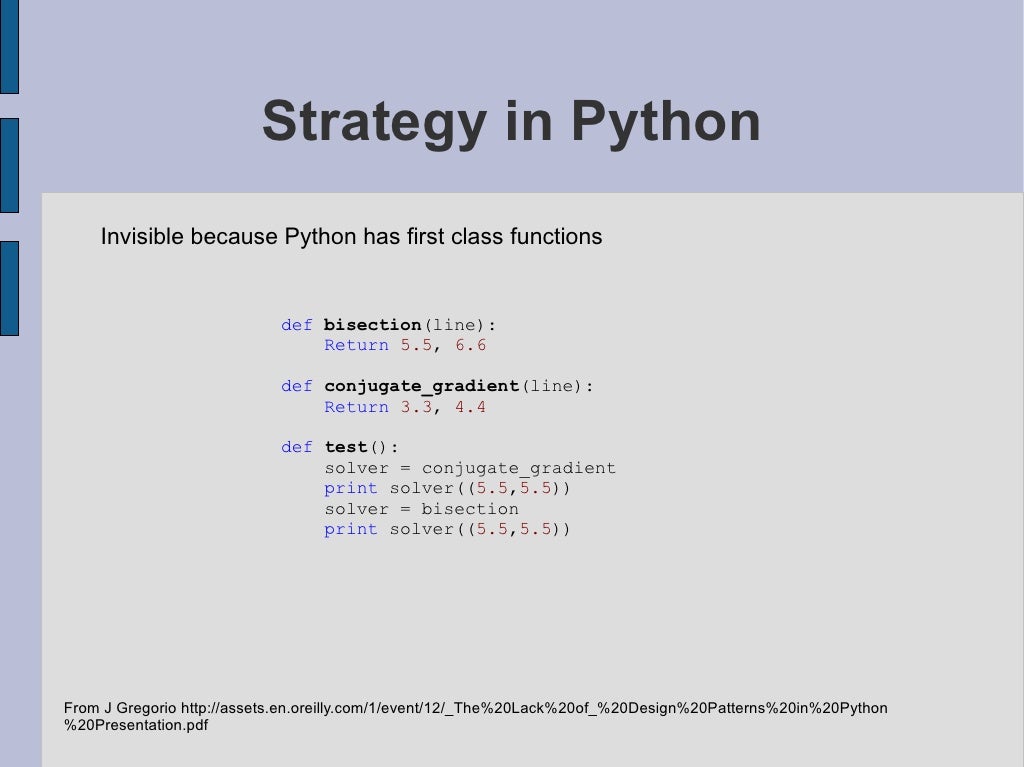 Patterns in Python