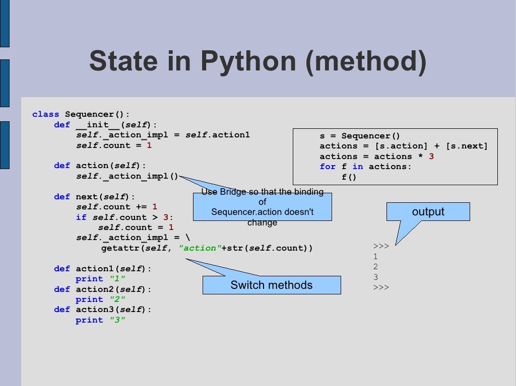 Patterns in Python