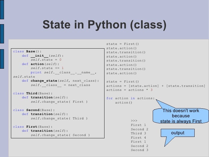Patterns in Python