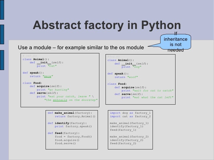 Patterns in Python
