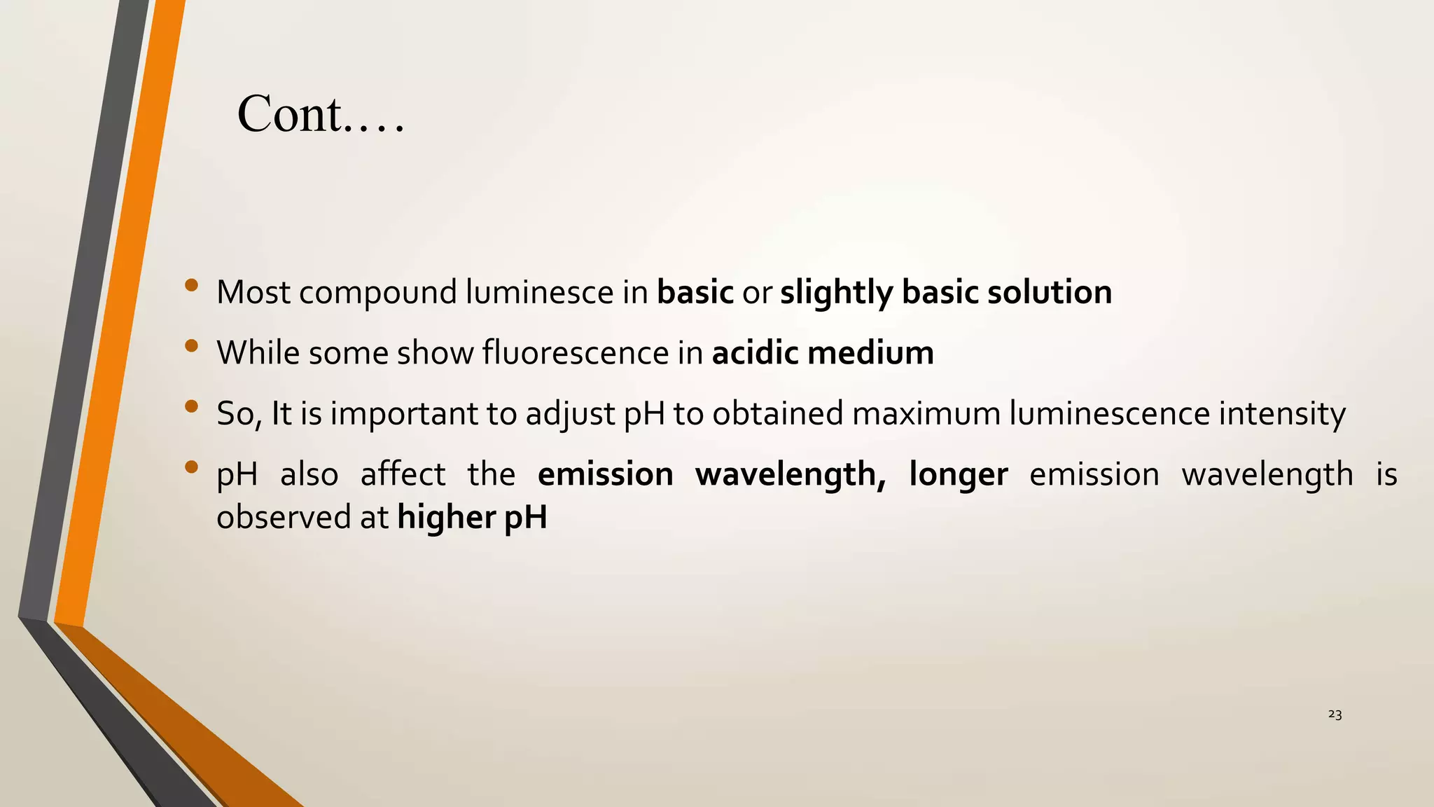 factors affecting fluorescence & phosphorescence | PPTX
