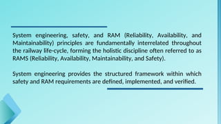 Rams Engineer RAMS for railway and others engineer new.ppt