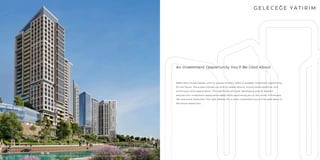 RAMS Park House Maslak, with its unique location, offers a valuable investment opportunity
for the future. The project stands out with its stable returns, strong rental potential, and
continuous value appreciation. This significant and ever-developing area of Istanbul
ensures your investment appreciates safely while positioning you at the center of business,
life, and social amenities. The right address for a smart investment you will be glad about in
the future awaits you.
An Investment Opportunity You'll Be Glad About
G E L E C E Ğ E Y A T I R I M
Katalogda yer alan tüm görsel materyaller tanıtım ve bilgi amaçlıdır. RAMS, projenin uygulaması sırasında teknik açıdan gerekli gördüğü değişiklikleri yapma hakkını saklı tutar.
 