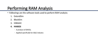 Engineering Sample Ram Reliability, Availability, and Maintanability (RAM) Study Slides | PPTX