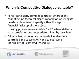 Competitive Dialogue in Procurement | PPT