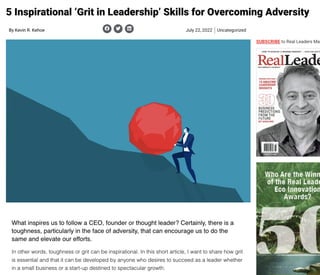 5 Inspirational 'Grit in Leadership' Skills for Overcoming Adversity
