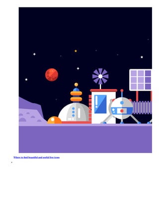 Where to ﬁnd beautiful and useful free icons
 