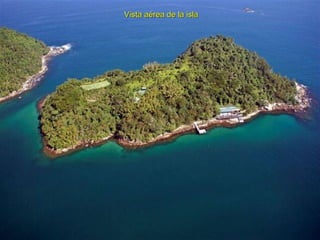 Vista aérea de la isla 