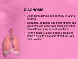Pharmacological therapy
• Medications are used in the preventive
management of asthma as well as in the
treatment of acute...
