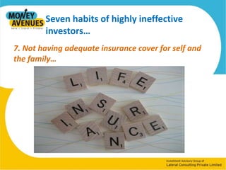 Seven habits of highly ineffective investors…2. Assuming one to be old or too young to make a financial plan…