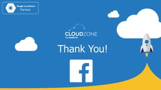 All content is the property and proprietary interest of CloudZone, The removal of any proprietary notices, including attribution information, is strictly prohibited.
Thank You!
 