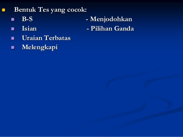 Ranah kognitif (pengetahuan)