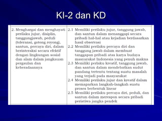 KI-2 dan KD
 