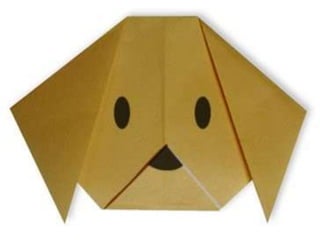 Perro en origami
