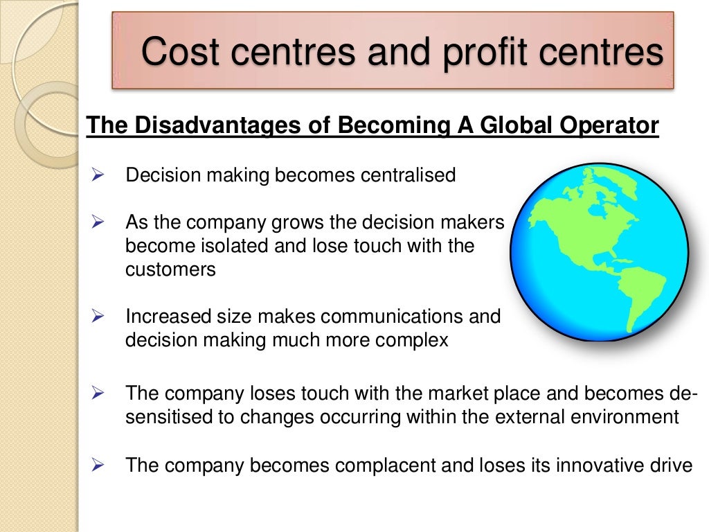 Ranbaxy cost accounting (profit centre & cost centre of ranbaxy)